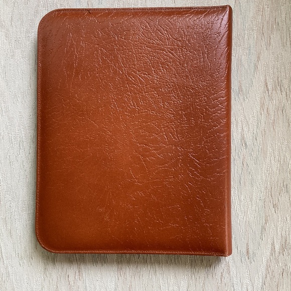 Genuine Leather Vintage 70s Zippered Stationary Folder - Picture 2 of 8